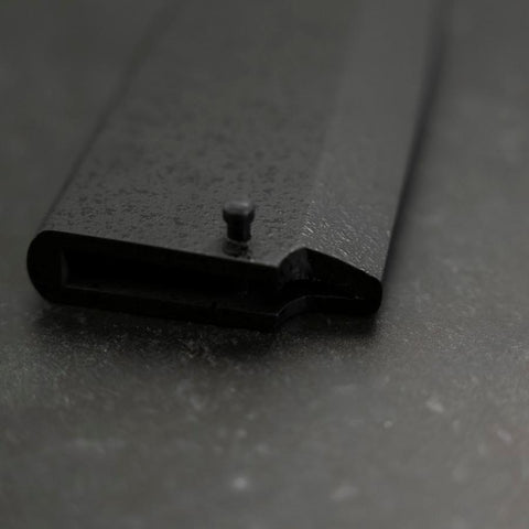 Fourreau Saya en Ishime Noir avec Sécurité pour Deba 180mm-[Musashi]-[Couteaux de cuisine japonais]