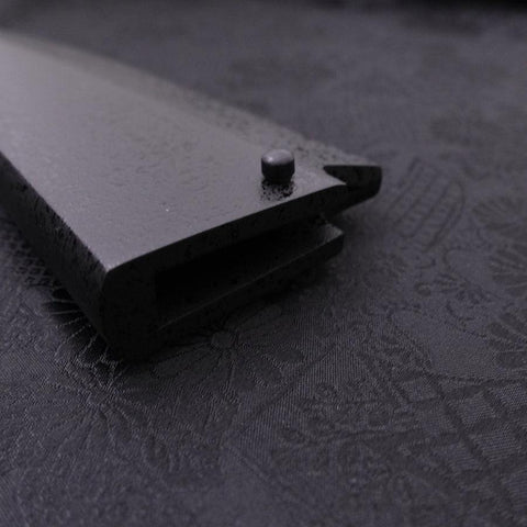 Fourreau Saya en Ishime Noir pour Deba avec Sécurité 165mm-[Musashi]-[Couteaux de cuisine japonais]