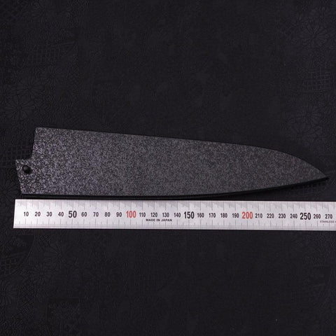 Fourreau Saya en Ishime Noir pour Gyuto avec Sécurité 210mm-[Musashi]-[Couteaux de cuisine japonais]