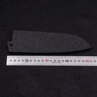 Fourreau Saya en Ishime Noir pour Santoku Knife avec Sécurité 165/180mm-[Musashi]-[Couteaux de cuisine japonais]