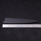 Fourreau Saya en Ishime Noir pour Sujihiki avec Sécurité 240mm-[Musashi]-[Couteaux de cuisine japonais]