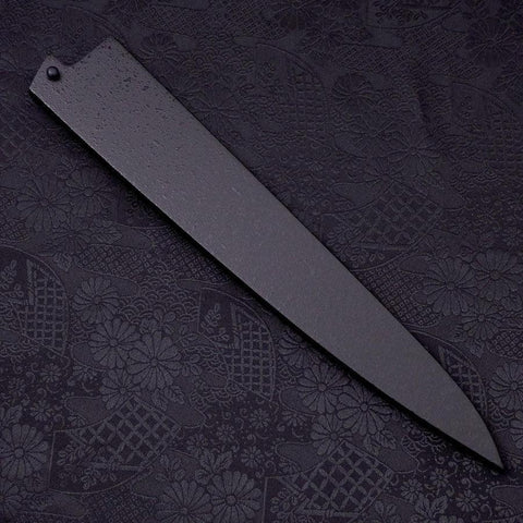 Fourreau Saya en Ishime Noir pour Sujihiki avec Sécurité 240mm-[Musashi]-[Couteaux de cuisine japonais]