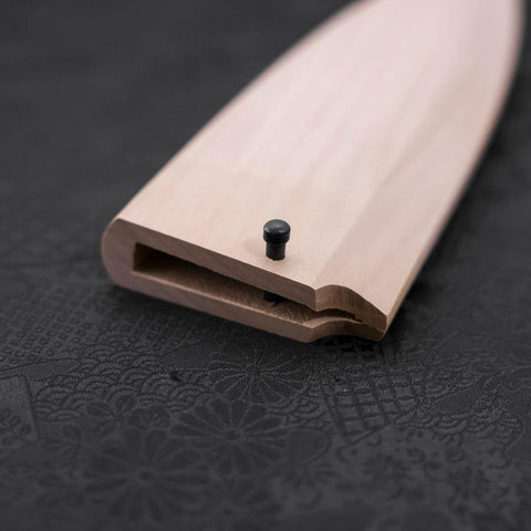 Fourreau Saya en Magnolia pour Deba avec Sécurité 150mm-[Musashi]-[Couteaux de cuisine japonais]