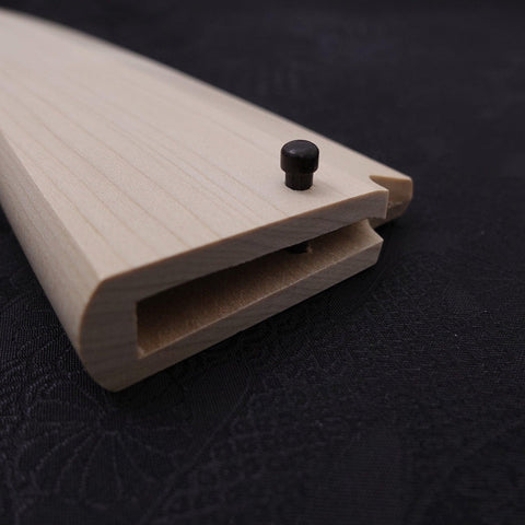 Fourreau Saya en Magnolia pour Deba avec Sécurité 165mm-[Musashi]-[Couteaux de cuisine japonais]