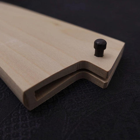 Fourreau Saya en Magnolia pour Nakiri avec Sécurité, 165/180mm-[Musashi]-[Couteaux de cuisine japonais]