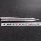 Fuguhiki White Steel #1 Miroir Manche en Buffle et Noyer 270mm-[Musashi]-[Couteaux de cuisine japonais]