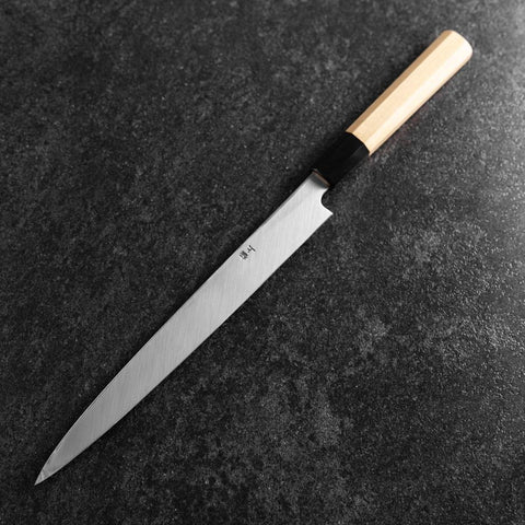 Fuguhiki White Steel #3 Kasumi Manche en Buffle et Magnolia 240mm-[Musashi]-[Couteaux de cuisine japonais]