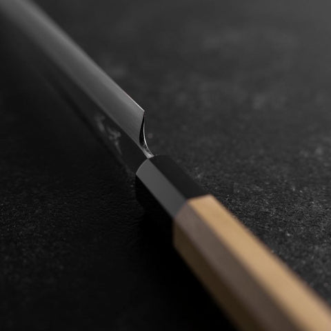 Fuguhiki White Steel #3 Kasumi Manche en Buffle et Magnolia 240mm-[Musashi]-[Couteaux de cuisine japonais]