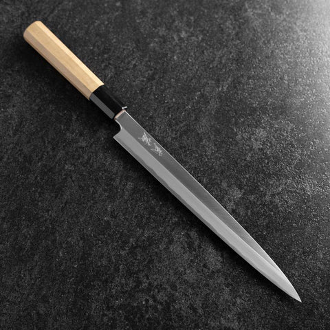Fuguhiki White Steel #3 Kasumi Manche en Buffle et Magnolia 240mm-[Musashi]-[Couteaux de cuisine japonais]