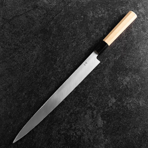 Fuguhiki White Steel #3 Kasumi Manche en Buffle et Magnolia 300mm-[Musashi]-[Couteaux de cuisine japonais]