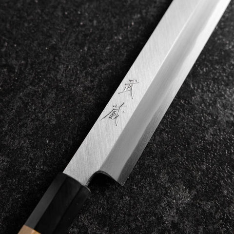 Fuguhiki White Steel #3 Kasumi Manche en Buffle et Magnolia 300mm-[Musashi]-[Couteaux de cuisine japonais]