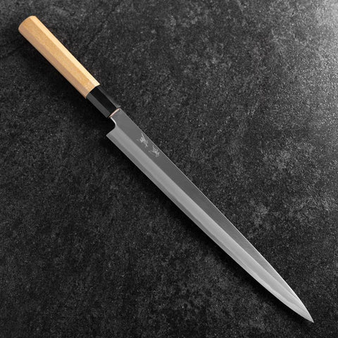 Fuguhiki White Steel #3 Kasumi Manche en Buffle et Magnolia 300mm-[Musashi]-[Couteaux de cuisine japonais]