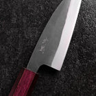 Funayuki Blue Steel #1 Kurouchi Manche Urushi Pourpre 105mm-[Musashi]-[Couteaux de cuisine japonais]