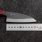 Funayuki Blue Steel #1 Kurouchi Manche Urushi Pourpre 105mm-[Musashi]-[Couteaux de cuisine japonais]