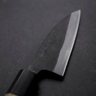 Funayuki Blue Steel #1 Kurouchi Manche en Buffle et Magnolia 105mm-[Musashi]-[Couteaux de cuisine japonais]