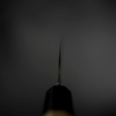 Funayuki Blue Steel #1 Revêtement inox Kurouchi Manche en Buffle et Magnolia 165mm-[Musashi]-[Couteaux de cuisine japonais]