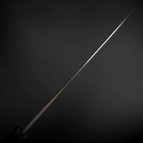 Funayuki Blue Steel #1 Revêtement inox Kurouchi Manche en Buffle et Magnolia 165mm-[Musashi]-[Couteaux de cuisine japonais]