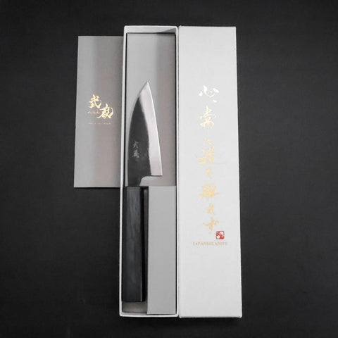 Funayuki Blue Steel #2  Kurouchi Blue Urushi Handle 105mm (4.1”)