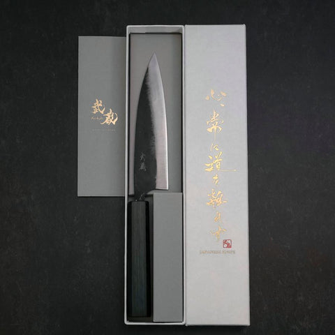 Funayuki Blue Steel #2 Kurouchi Manche Sumi Urushi 165mm-[Musashi]-[Couteaux de cuisine japonais]
