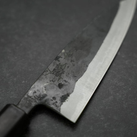Funayuki Blue Steel #2 Kurouchi Manche en Buffle et Ébène 150mm-[Musashi]-[Couteaux de cuisine japonais]