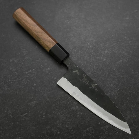 Funayuki Blue Steel #2 Kurouchi Manche en Buffle et Ébène 150mm-[Musashi]-[Couteaux de cuisine japonais]