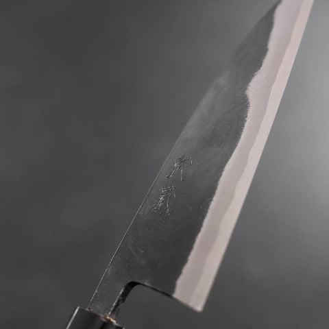 Funayuki Blue Steel #2 Kurouchi Manche en Buffle et Magnolia 150mm-[Musashi]-[Couteaux de cuisine japonais]