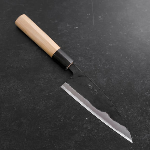 Funayuki Blue Steel #2 Kurouchi Manche en Buffle et Magnolia 150mm-[Musashi]-[Couteaux de cuisine japonais]