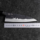 Funayuki Blue Steel #2 Kurouchi Buffalo Walnut Handle 165mm (6.5”)-[Musashi]-[Japanese-Kitchen-Knives]