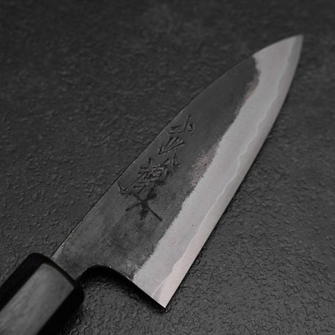 Funayuki Blue Steel #2 Kurouchi Manche en Noyer 100mm-[Musashi]-[Couteaux de cuisine japonais]