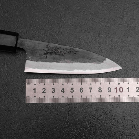 Funayuki Blue Steel #2 Kurouchi Manche en Noyer 100mm-[Musashi]-[Couteaux de cuisine japonais]