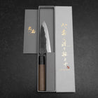Funayuki Blue Steel #2 Kurouchi Manche en Noyer 120mm-[Musashi]-[Couteaux de cuisine japonais]