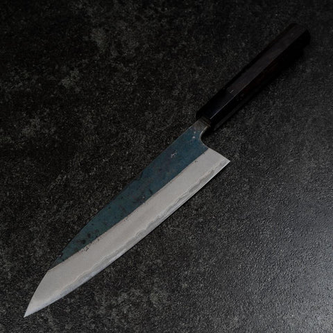 Funayuki Blue steel #2 Kurouchi Manche en Buffle et Magnolia 210mm-[Musashi]-[Couteaux de cuisine japonais]
