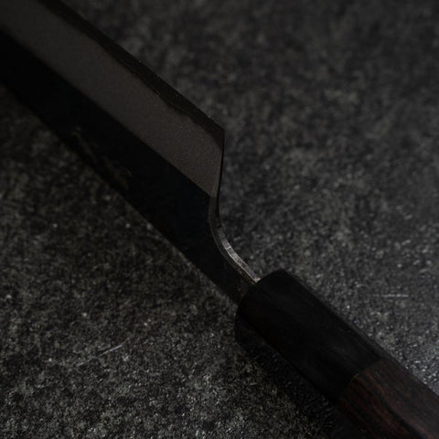 Funayuki Blue steel #2 Kurouchi Manche en Buffle et Magnolia 210mm-[Musashi]-[Couteaux de cuisine japonais]