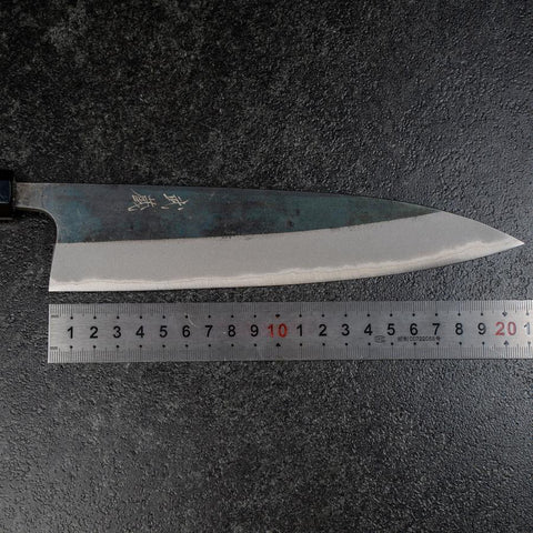 Funayuki Blue steel #2 Kurouchi Manche en Buffle et Magnolia 210mm-[Musashi]-[Couteaux de cuisine japonais]