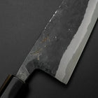 Funayuki Sabaki Blue Steel #1 Kurouchi Manche en Buffle et Magnolia 160mm-[Musashi]-[Couteaux de cuisine japonais]