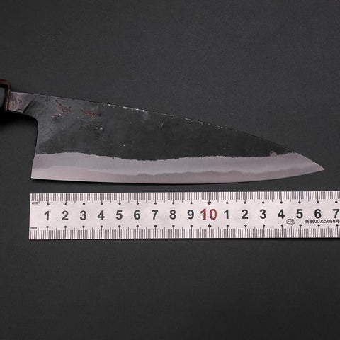 Funayuki Sabaki Blue Steel #1 Kurouchi Manche en Buffle et Magnolia 160mm-[Musashi]-[Couteaux de cuisine japonais]
