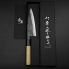 Funayuki Sabaki Blue Steel #1 Kurouchi Manche en Buffle et Magnolia 160mm-[Musashi]-[Couteaux de cuisine japonais]