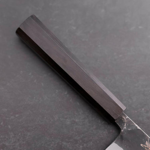 Funayuki Sabaki Blue Steel #2 Kurouchi Manche en Ébène 165mm-[Musashi]-[Couteaux de cuisine japonais]