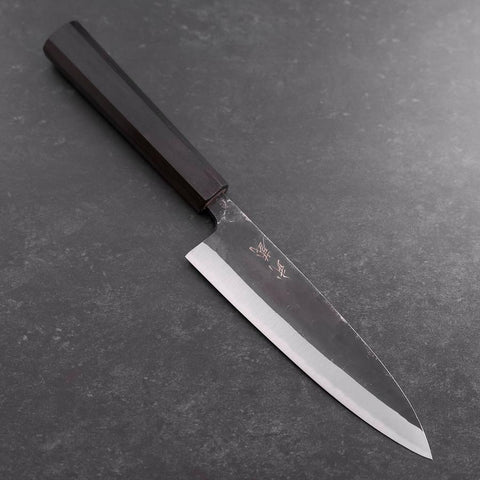 Funayuki Sabaki Blue Steel #2 Kurouchi Manche en Ébène 165mm-[Musashi]-[Couteaux de cuisine japonais]
