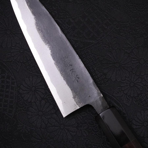 Funayuki Sabaki Blue Super Kurouchi Manche Buffle et Ébène 135mm-[Musashi]-[Couteaux de cuisine japonais]