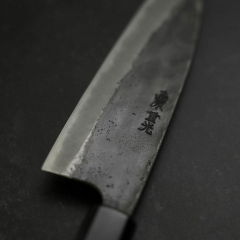 Funayuki Sabaki Blue steel #2 Kurouchi Manche en Buffle et Bois de Teck 165mm-[Musashi]-[Couteaux de cuisine japonais]