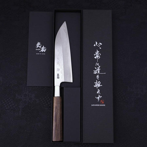 Funayuki Silver Steel #3 Hamachidori Manche en Noyer 165mm-[Musashi]-[Couteaux de cuisine japonais]