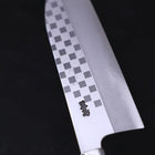 Funayuki Silver Steel #3 Ichimatsu Manche en Noyer 165mm-[Musashi]-[Couteaux de cuisine japonais]