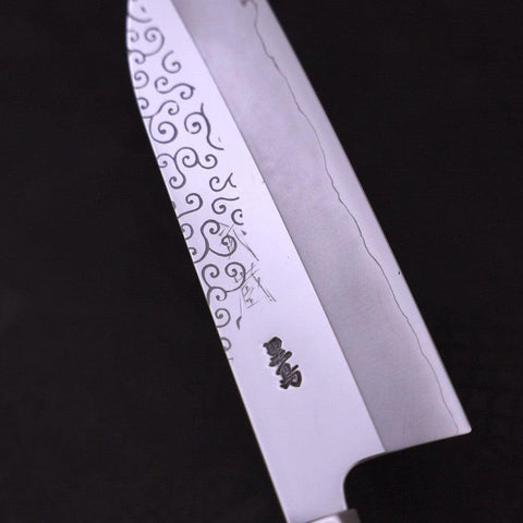 Funayuki Silver Steel #3 Karakusa Manche en Noyer 165mm-[Musashi]-[Couteaux de cuisine japonais]