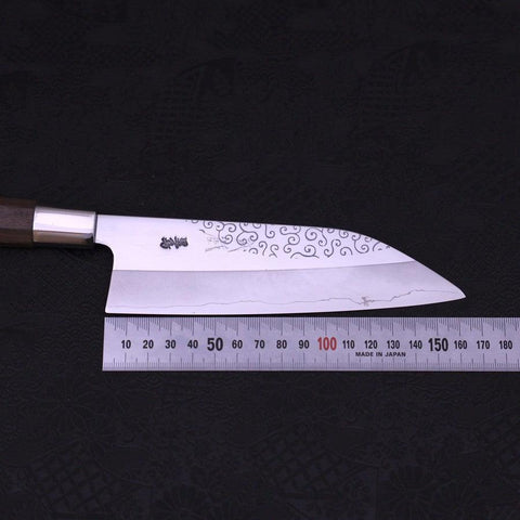 Funayuki Silver Steel #3 Karakusa Manche en Noyer 165mm-[Musashi]-[Couteaux de cuisine japonais]