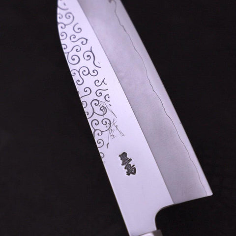 Funayuki Silver Steel #3 Karakusa Walnut Handle 165mm-[Musashi]-[Couteaux de cuisine japonais]