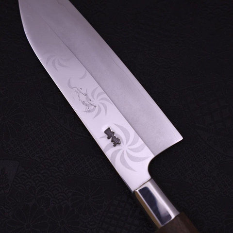 Funayuki Silver Steel #3 Kemanmon Walnut Handle 165mm-[Musashi]-[Couteaux de cuisine japonais]