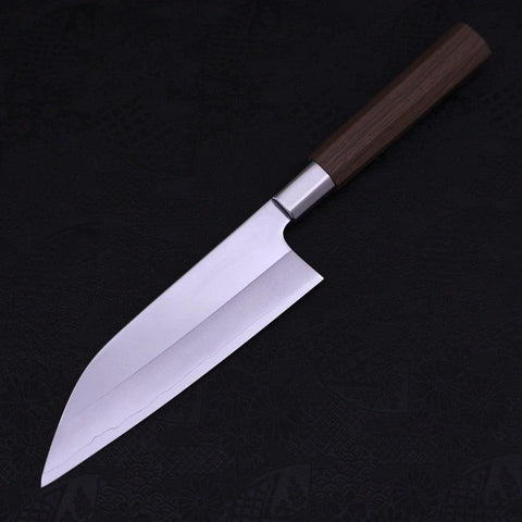 Funayuki Silver Steel #3 Kiku Manche en Noyer 165mm-[Musashi]-[Couteaux de cuisine japonais]