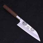 Funayuki Silver Steel #3 Kiku Manche en Noyer 165mm-[Musashi]-[Couteaux de cuisine japonais]