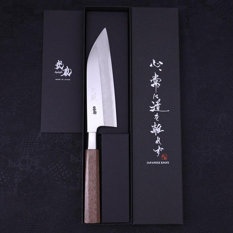 Funayuki Silver Steel #3 Manche en Noyer 165mm-[Musashi]-[Couteaux de cuisine japonais]
